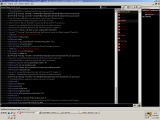 Uno screenshot di Xemanth^: un KVIrc 'hacker' su windows